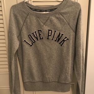 VICTORIAS SECRET PINK CREWNECK SWEATSHIRT